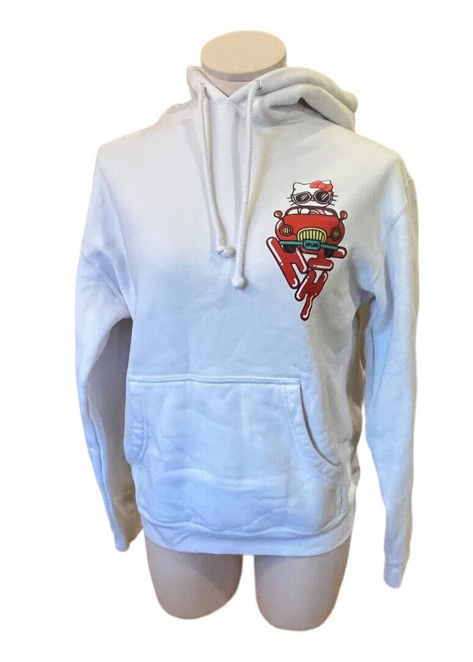 Hypland x Hello Kitty Car Break White Hoodie / ANIME SIZE Smalll